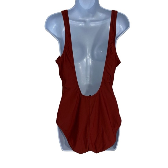 j. Crew burnt orange rush tank swimsuit bathing suit one piece 16 - Picture 2 of 5